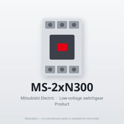 MS-2xN300 Mitsubishi Low-voltage switchgear Magnetic Starter