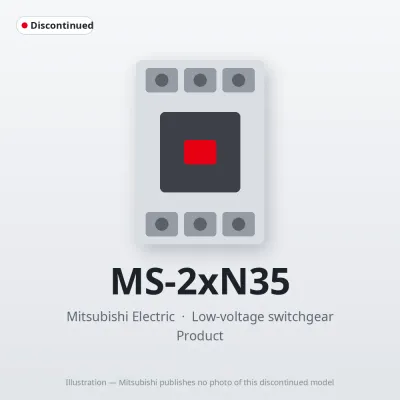 MS-2xN35 Mitsubishi Low-voltage switchgear Magnetic Starter