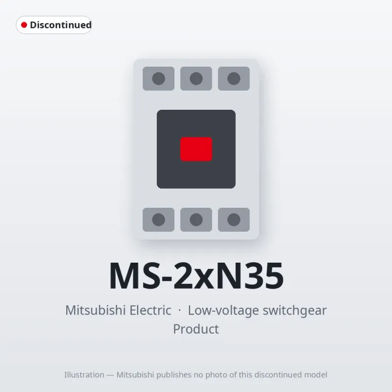 MS-2xN35 Mitsubishi Low-voltage switchgear Magnetic Starter