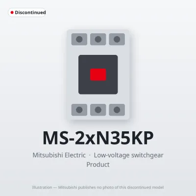 MS-2xN35KP Mitsubishi Low-voltage switchgear Magnetic Starter