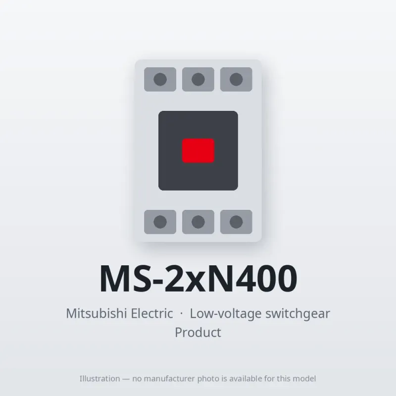 MS-2xN400 Mitsubishi Low-voltage switchgear Magnetic Starter