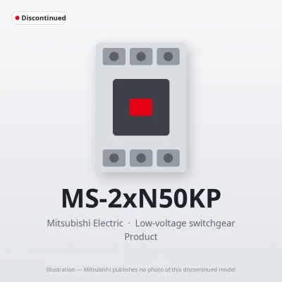 MS-2xN50KP Mitsubishi Low-voltage switchgear Magnetic Starter