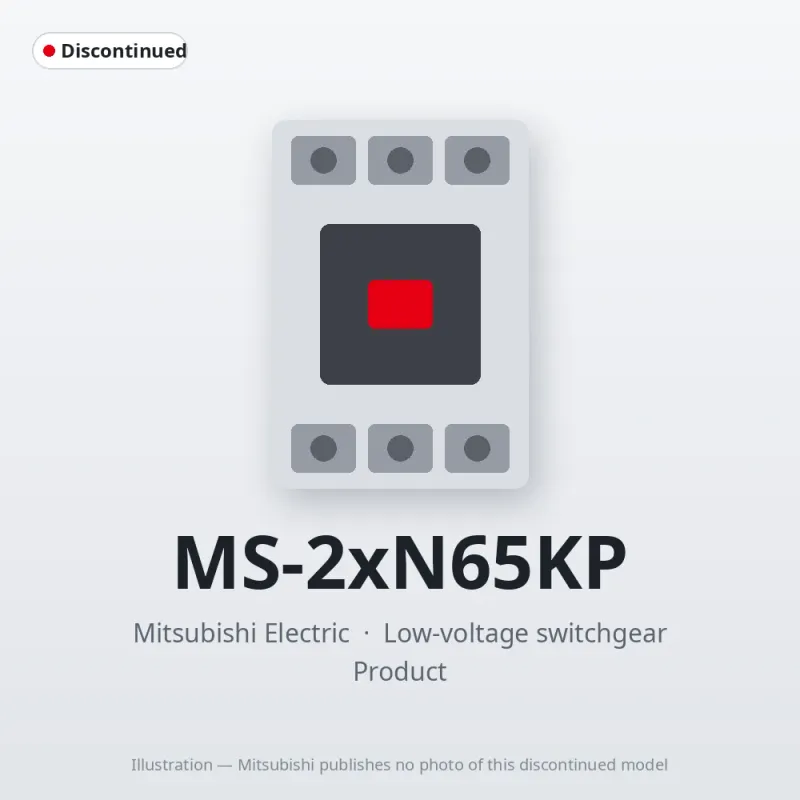 MS-2xN65KP Mitsubishi Low-voltage switchgear Magnetic Starter