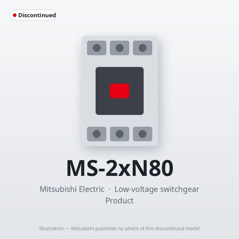 MS-2xN80 Mitsubishi Low-voltage switchgear Magnetic Starter