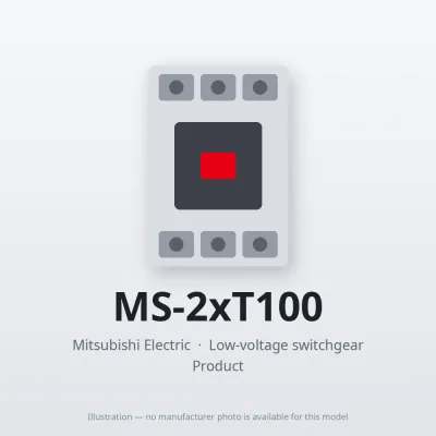 MS-2xT100 Mitsubishi Low-voltage switchgear Magnetic Starter