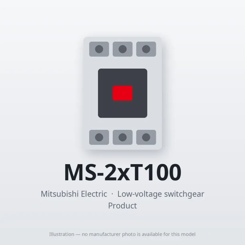 MS-2xT100 Mitsubishi Low-voltage switchgear Magnetic Starter