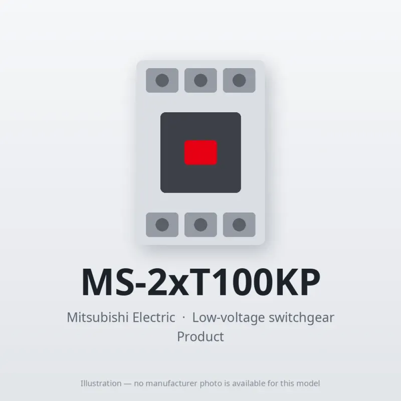 MS-2xT100KP Mitsubishi Low-voltage switchgear Magnetic Starter