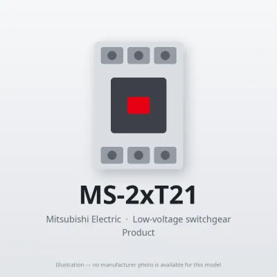MS-2xT21 Mitsubishi Low-voltage switchgear Magnetic Starter