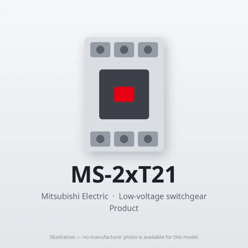 MS-2xT21 Mitsubishi Low-voltage switchgear Magnetic Starter