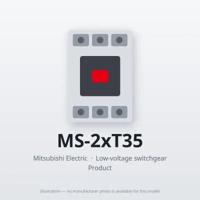 MS-2xT35 Mitsubishi Low-voltage switchgear Magnetic Starter