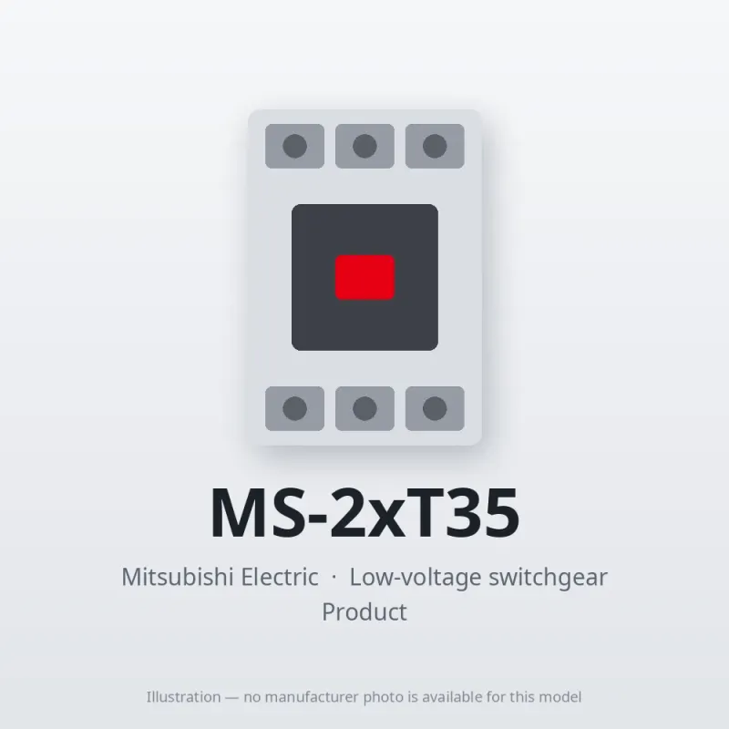 MS-2xT35 Mitsubishi Low-voltage switchgear Magnetic Starter
