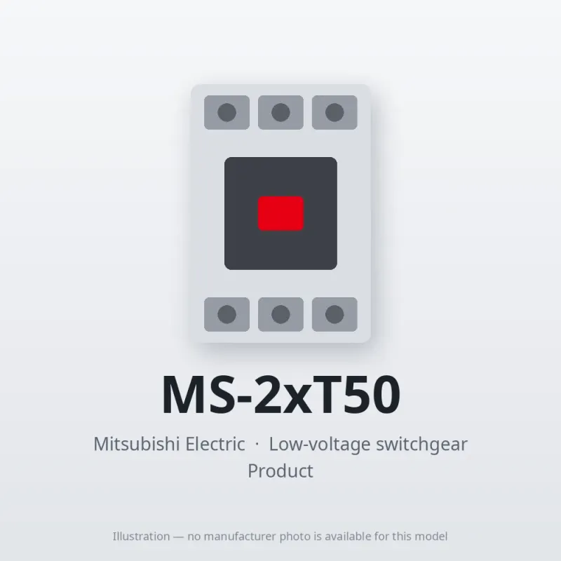 MS-2xT50 Mitsubishi Low-voltage switchgear Magnetic Starter