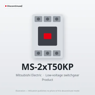 MS-2xT50KP Mitsubishi Low-voltage switchgear Magnetic Starter