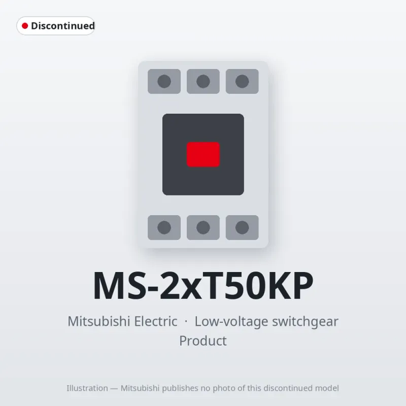 MS-2xT50KP Mitsubishi Low-voltage switchgear Magnetic Starter