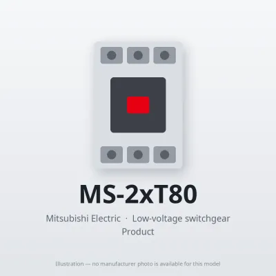 MS-2xT80 Mitsubishi Low-voltage switchgear Magnetic Starter