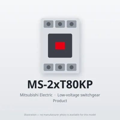 MS-2xT80KP Mitsubishi Low-voltage switchgear Magnetic Starter