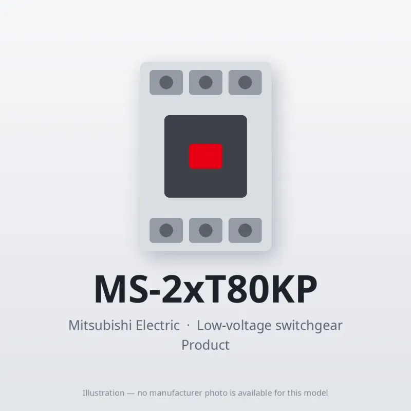 MS-2xT80KP Mitsubishi Low-voltage switchgear Magnetic Starter