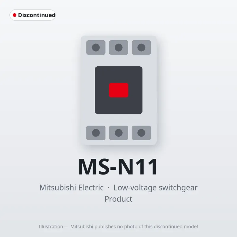 MS-N11 Mitsubishi Low-voltage switchgear Magnetic Starter