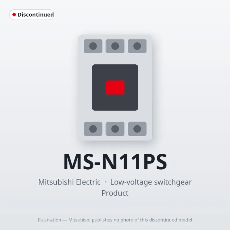 MS-N11PS Mitsubishi Low-voltage switchgear Magnetic Starter