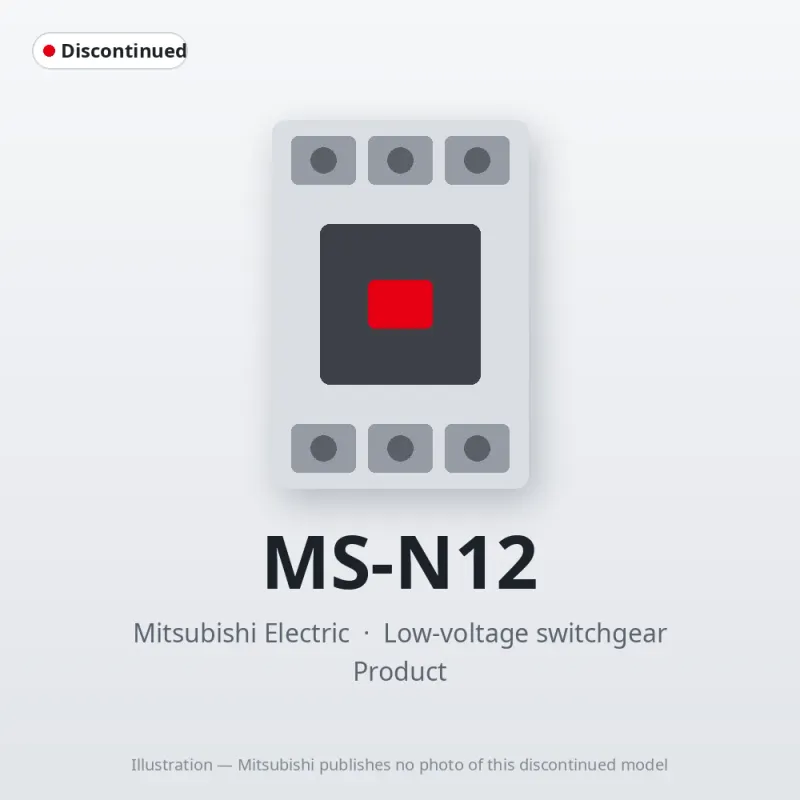 MS-N12 Mitsubishi Low-voltage switchgear Magnetic Starter