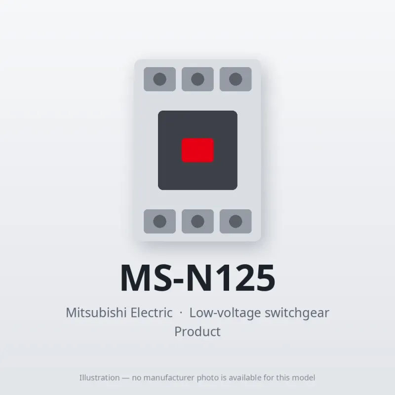 MS-N125 Mitsubishi Low-voltage switchgear Magnetic Starter