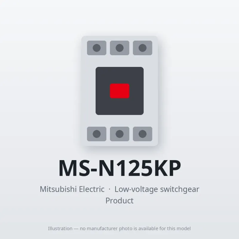 MS-N125KP Mitsubishi Low-voltage switchgear Magnetic Starter