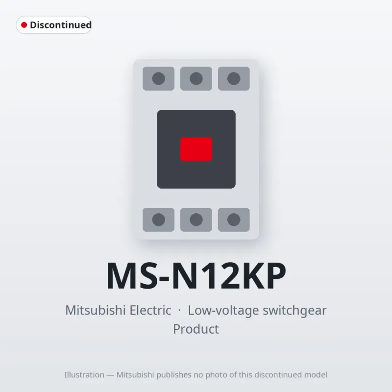 MS-N12KP Mitsubishi Low-voltage switchgear Magnetic Starter