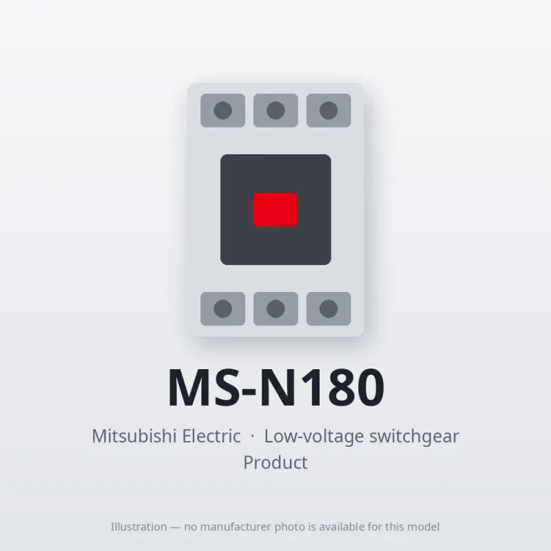 MS-N180 Mitsubishi Low-voltage switchgear Magnetic Starter
