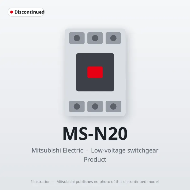 MS-N20 Mitsubishi Low-voltage switchgear Magnetic Starter