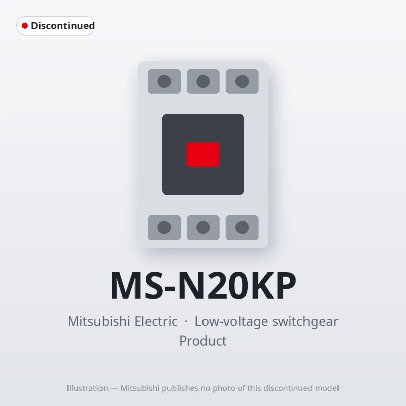 MS-N20KP Mitsubishi Low-voltage switchgear Magnetic Starter