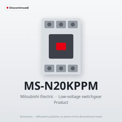 MS-N20KPPM Mitsubishi Low-voltage switchgear Magnetic Starter