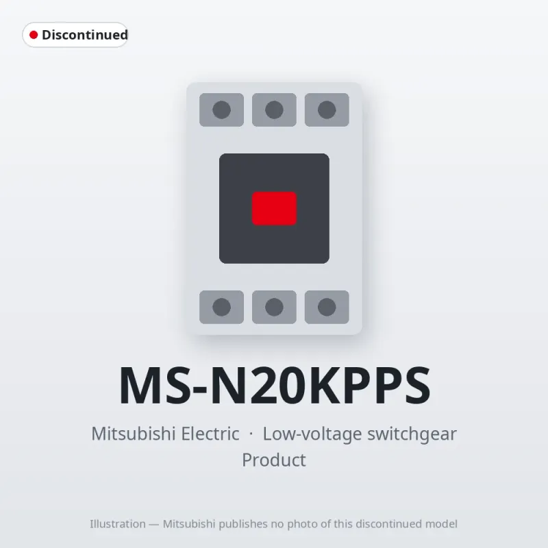 MS-N20KPPS Mitsubishi Low-voltage switchgear Magnetic Starter