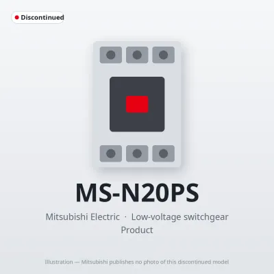 MS-N20PS Mitsubishi Low-voltage switchgear Magnetic Starter