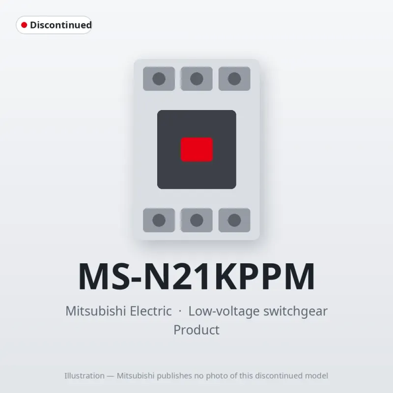 MS-N21KPPM Mitsubishi Low-voltage switchgear Magnetic Starter