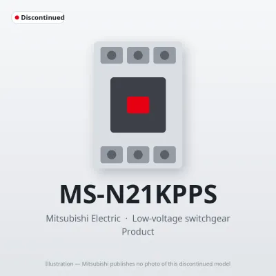 MS-N21KPPS Mitsubishi Low-voltage switchgear Magnetic Starter