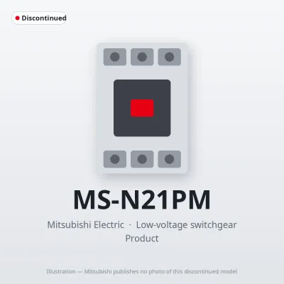 MS-N21PM Mitsubishi Low-voltage switchgear Magnetic Starter