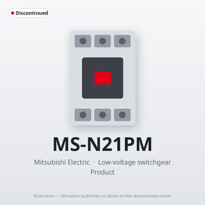 MS-N21PM Mitsubishi Low-voltage switchgear Magnetic Starter