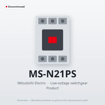 MS-N21PS Mitsubishi Low-voltage switchgear Magnetic Starter