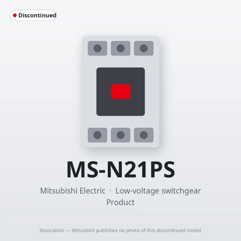 MS-N21PS Mitsubishi Low-voltage switchgear Magnetic Starter