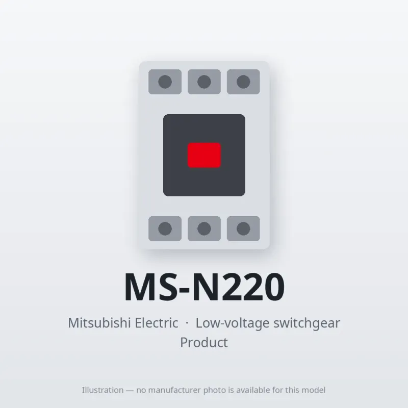 MS-N220 Mitsubishi Low-voltage switchgear Magnetic Starter