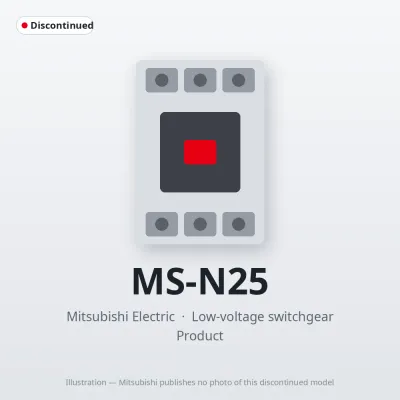 MS-N25 Mitsubishi Low-voltage switchgear Magnetic Starter