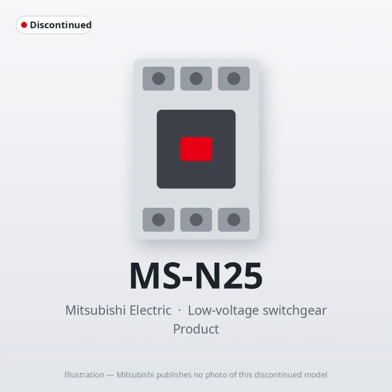 MS-N25 Mitsubishi Low-voltage switchgear Magnetic Starter