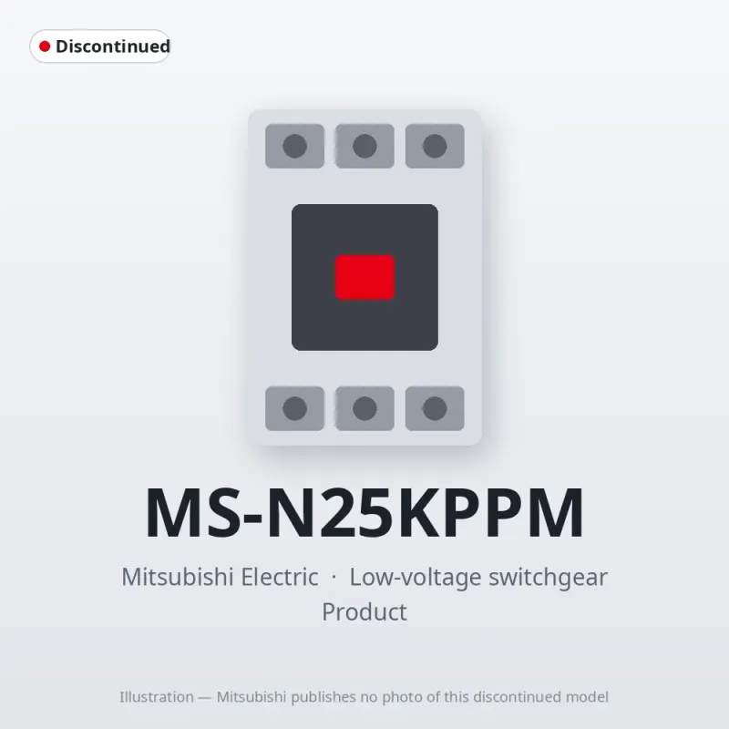 MS-N25KPPM Mitsubishi Low-voltage switchgear Magnetic Starter