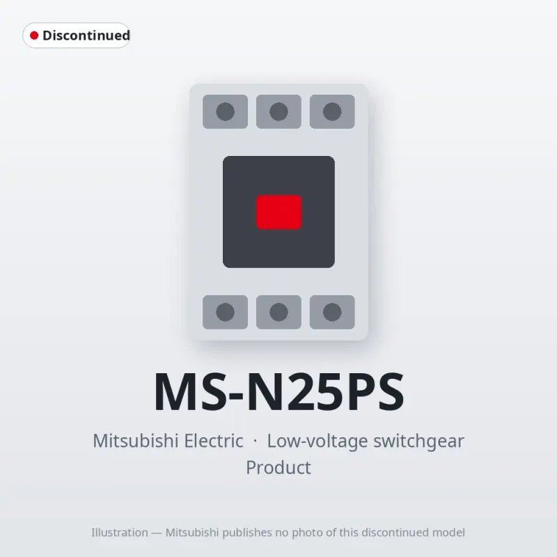 MS-N25PS Mitsubishi Low-voltage switchgear Magnetic Starter