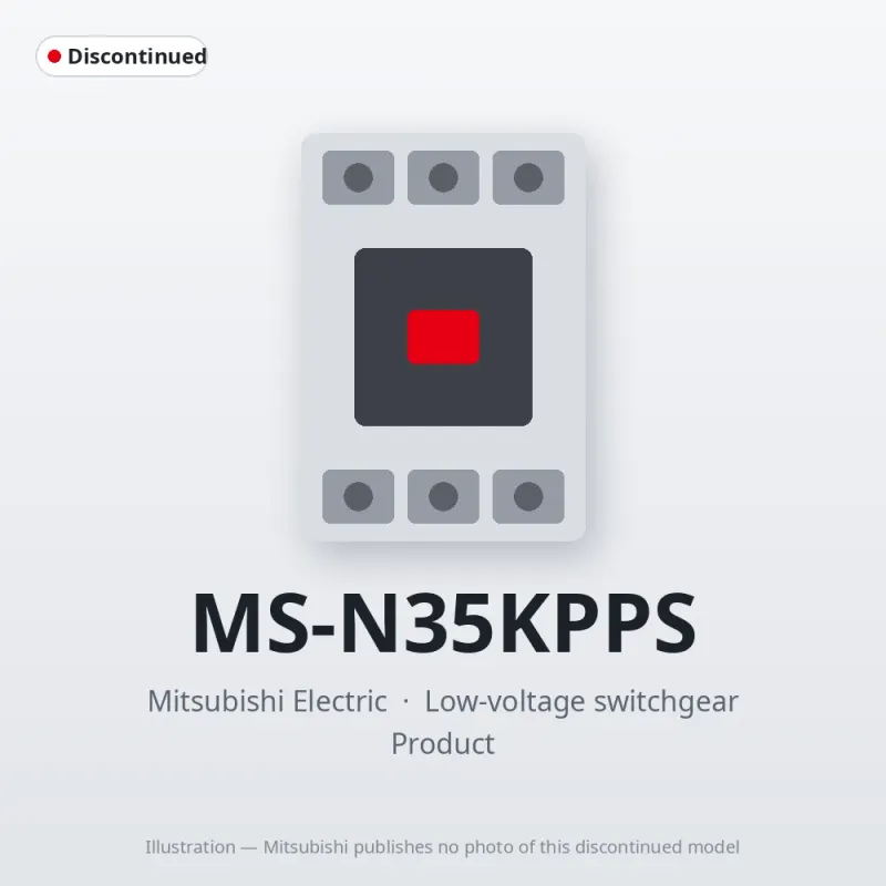 MS-N35KPPS Mitsubishi Low-voltage switchgear Magnetic Starter