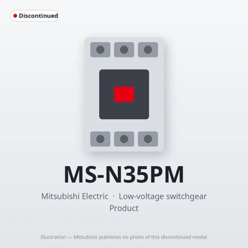 MS-N35PM Mitsubishi Low-voltage switchgear Magnetic Starter