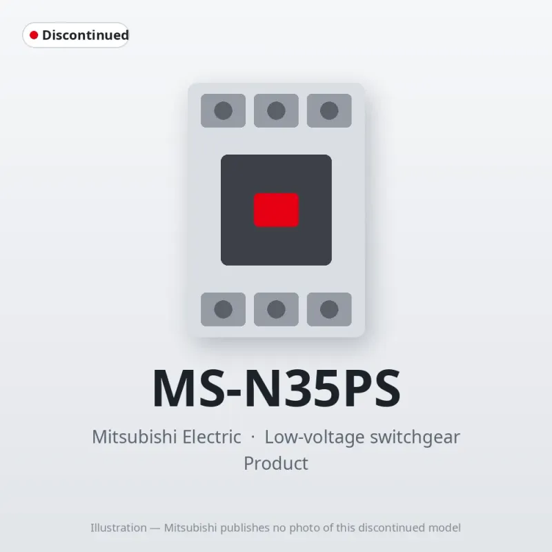 MS-N35PS Mitsubishi Low-voltage switchgear Magnetic Starter