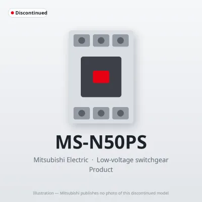 MS-N50PS Mitsubishi Low-voltage switchgear Magnetic Starter