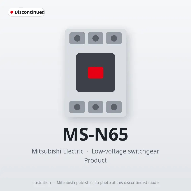 MS-N65 Mitsubishi Low-voltage switchgear Magnetic Starter