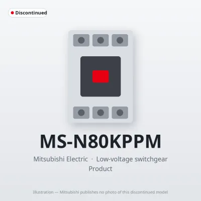 MS-N80KPPM Mitsubishi Low-voltage switchgear Magnetic Starter